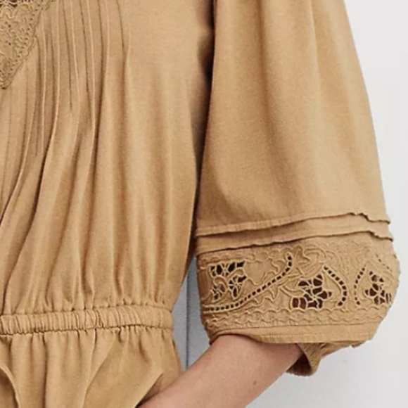 NWT LAUREN RALPH LAUREN Women's Lace-Trim Jersey Peplum Top Siz… - Picture 9 of 9